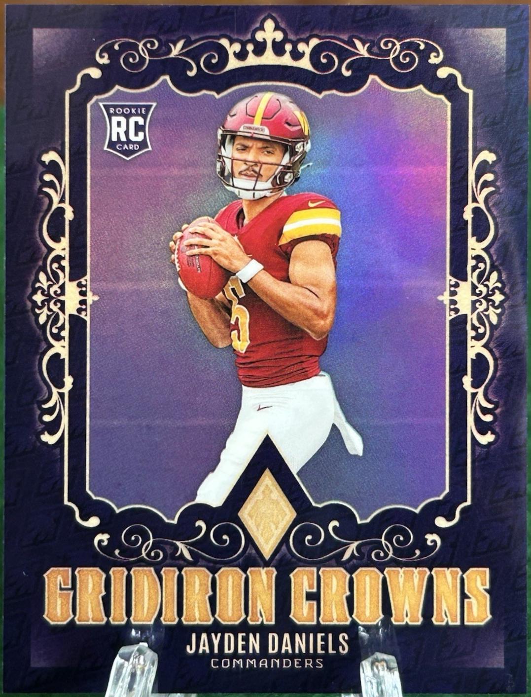 Jayden Daniels #GC-JDS Football Cards 2024 Panini Phoenix Gridiron Crowns