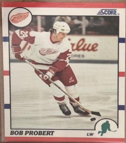 Bob Probert #143 Hockey Cards 1990 Score Canadian