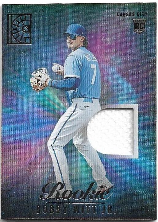 Bobby Witt Jr. #RM-BWJ Baseball Cards 2022 Panini Capstone Rookie Materials