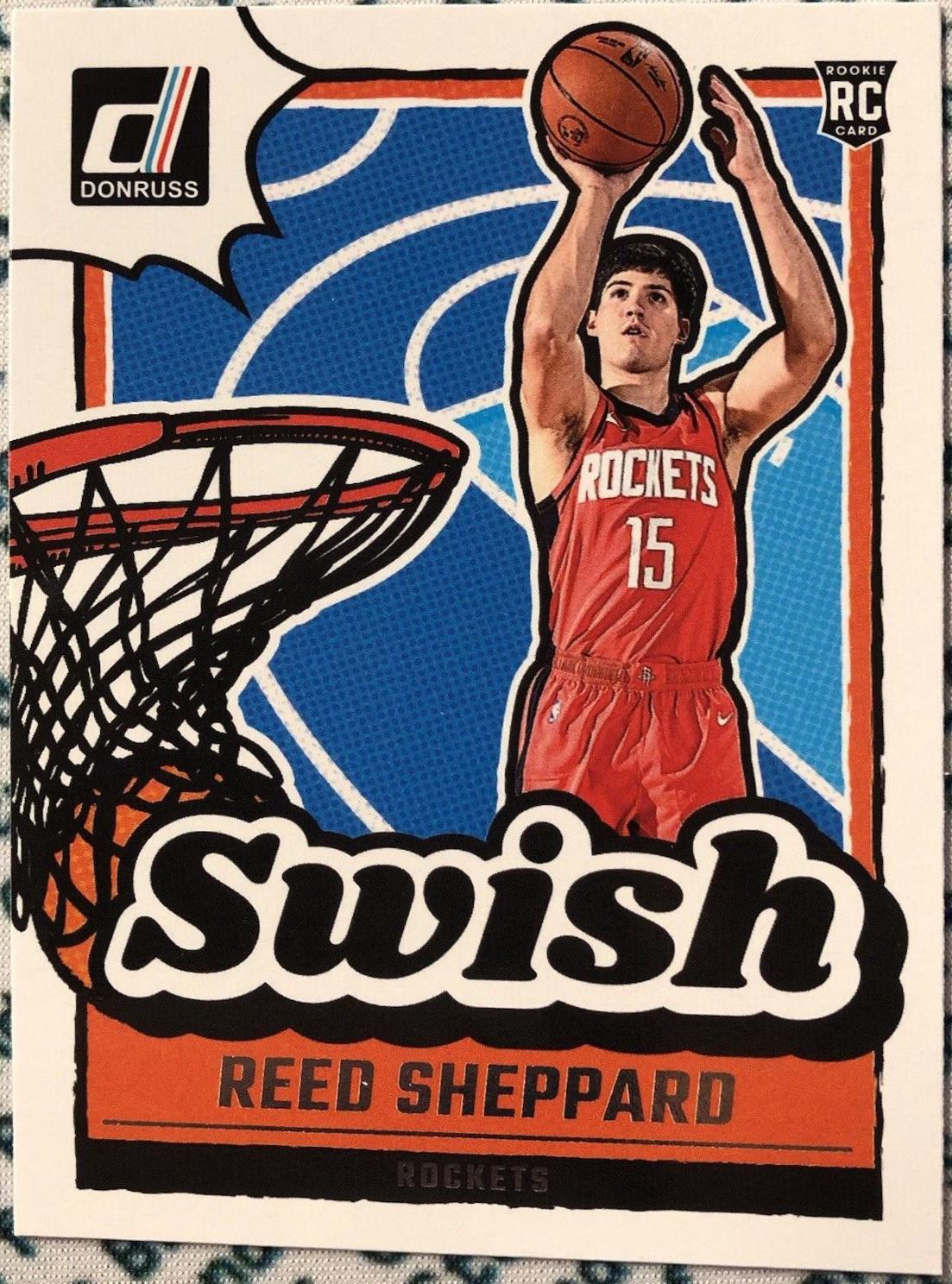 Reed Sheppard #14 Basketball Cards 2024 Panini Donruss Swish