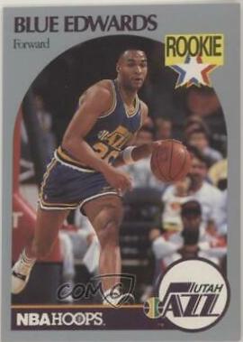 Blue Edwards #288 Basketball Cards 1990 Hoops