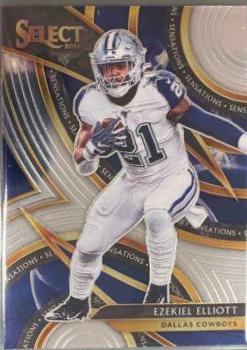 Ezekiel Elliott #3 Football Cards 2019 Panini Select Sensations