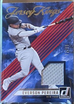 Everson Pereira #JK-EP Baseball Cards 2024 Donruss Jersey Kings