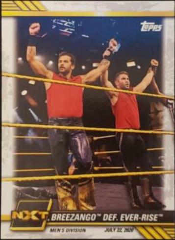Breezango def. Ever Rise #48 Wrestling Cards 2021 Topps WWE NXT