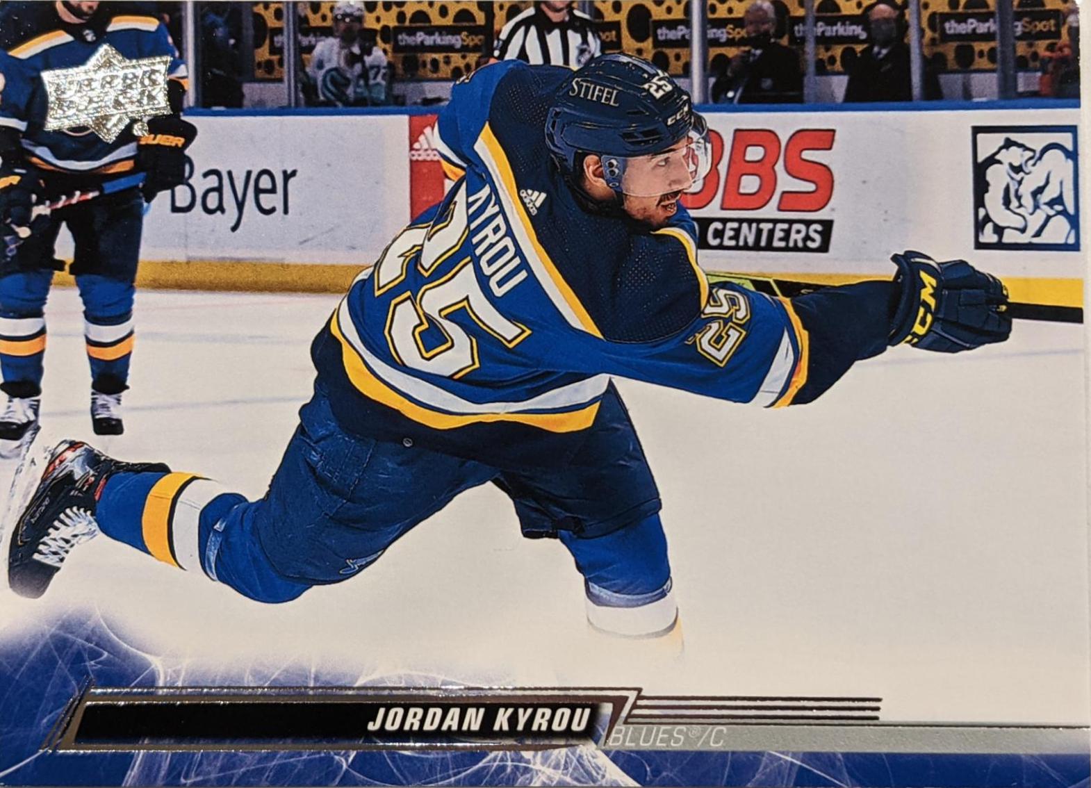Jordan Kyrou #159 Hockey Cards 2022 Upper Deck