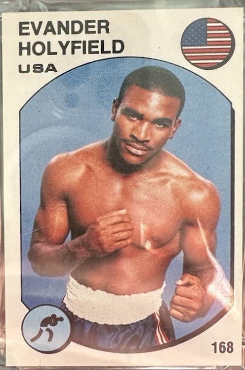 Evander Holyfield #168 Boxing Cards 1988 Panini Supersport
