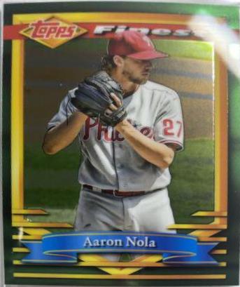 Aaron Nola #23 2021 Topps Finest Flashbacks Baseball