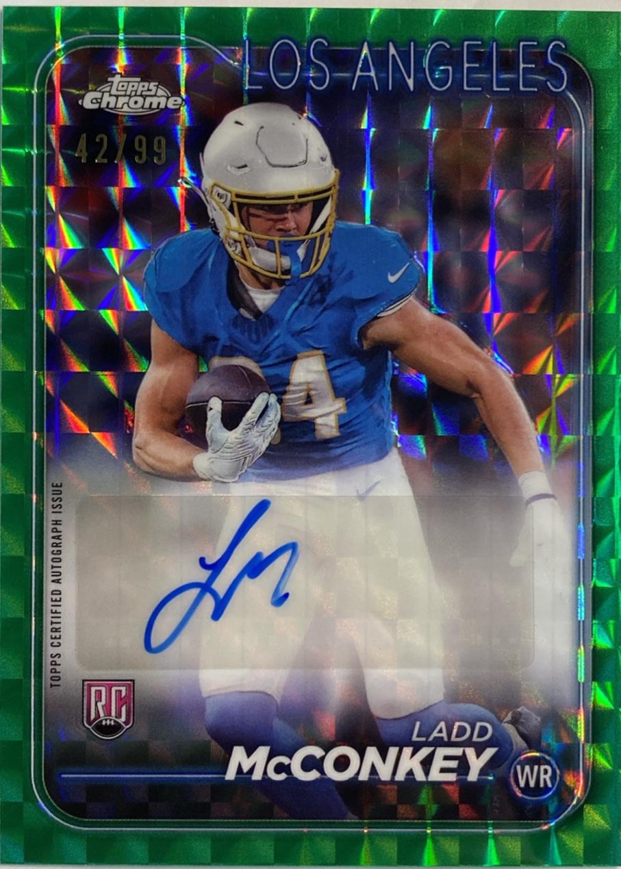 Ladd McConkey [Green Refractor] #RA-LM Prices | 2024 Topps Chrome