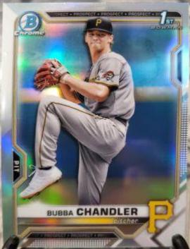Bubba Chandler #BDC-41 Baseball Cards 2021 Bowman Draft Chrome