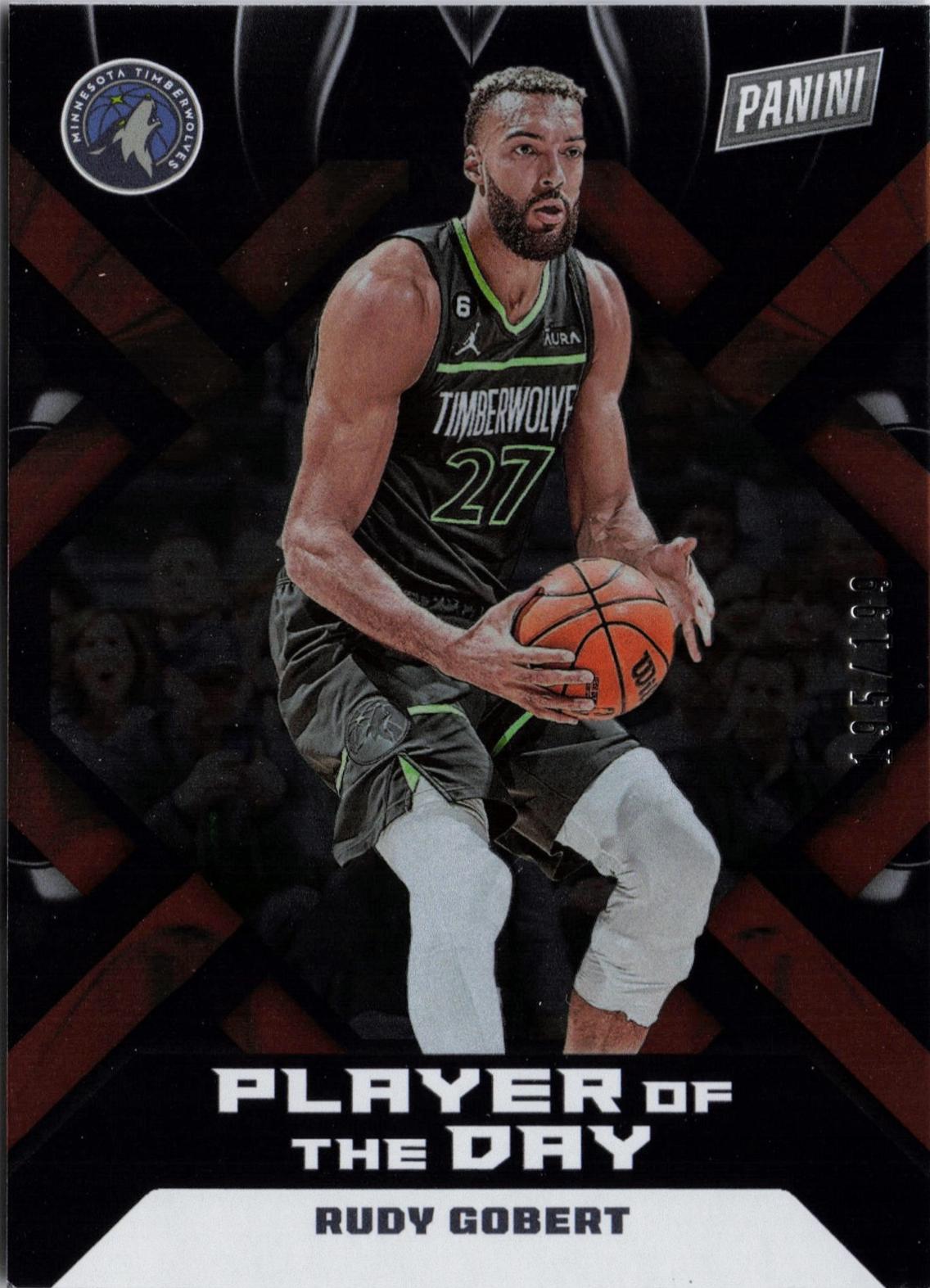 Rudy Gobert #43 2022 Panini Player Of The Day Basketball