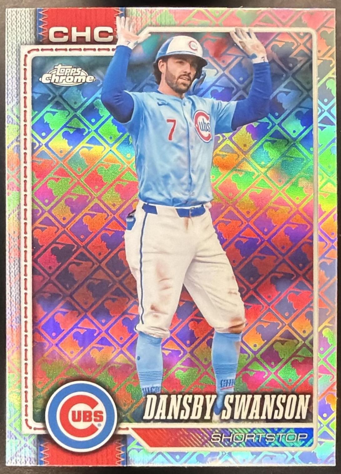 Dansby Swanson #187 2026 Topps Chrome Logofractor Baseball