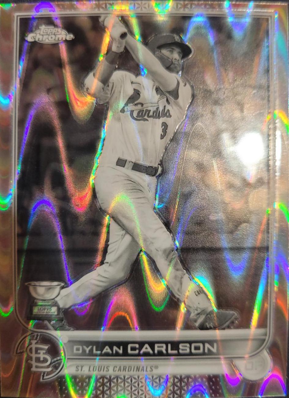 Dylan Carlson #158 2022 Topps Chrome Sonic Baseball