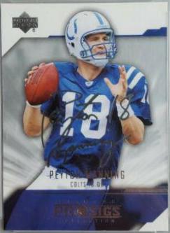 Peyton Manning #39 Football Cards 2004 Upper Deck Diamond Pro Sigs
