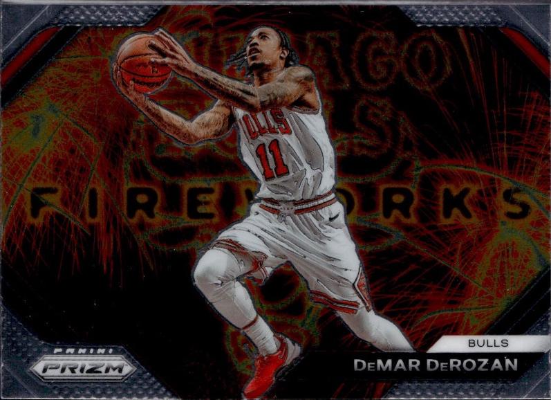DeMar DeRozan #1 Basketball Cards 2023 Panini Prizm Fireworks