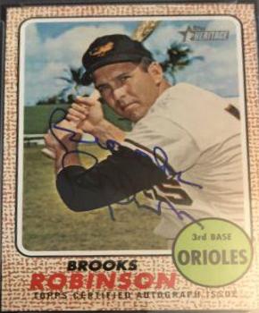 Brooks Robinson #BR Baseball Cards 2017 Topps Heritage Real One Autographs