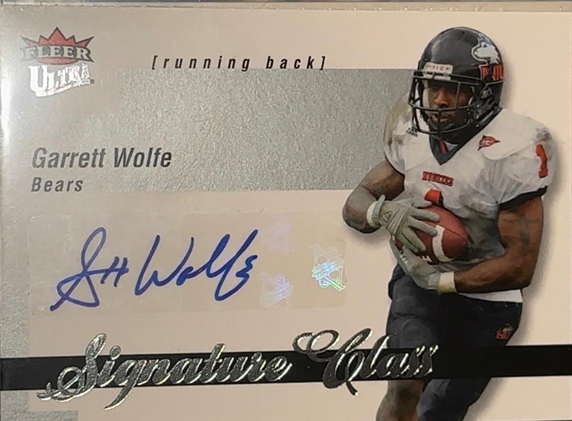 Garrett Wolfe #SC-GW Football Cards 2007 Ultra Signature Class