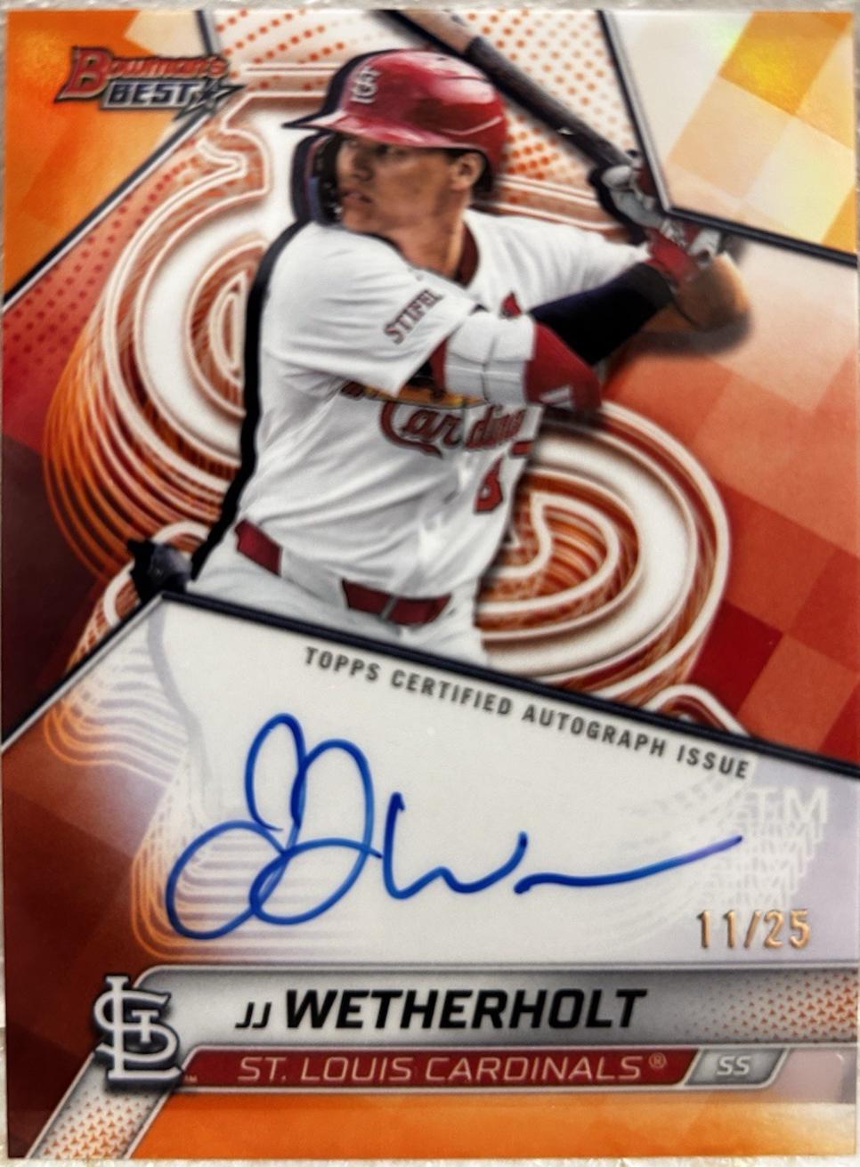 JJ Wetherholt [Orange Refractor] #B25-JJW