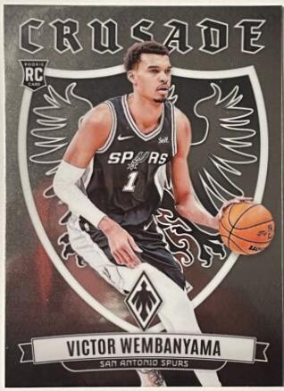 Victor Wembanyama #3 Basketball Cards 2023 Panini Phoenix Crusade