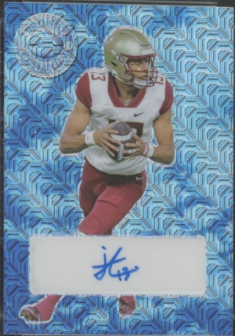 Jordan Addison #PL-JA1 2023 Pro Set Metal Platinum Autograph Football