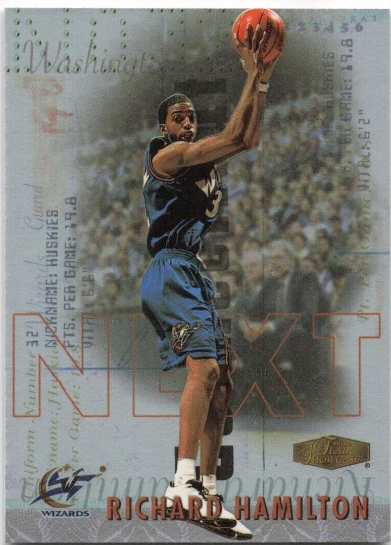 Richard Hamilton #17 Basketball Cards 1999 Flair Showcase Next
