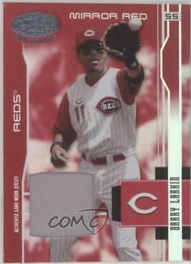 Barry Larkin #47 Baseball Cards 2003 Leaf Certified Materials