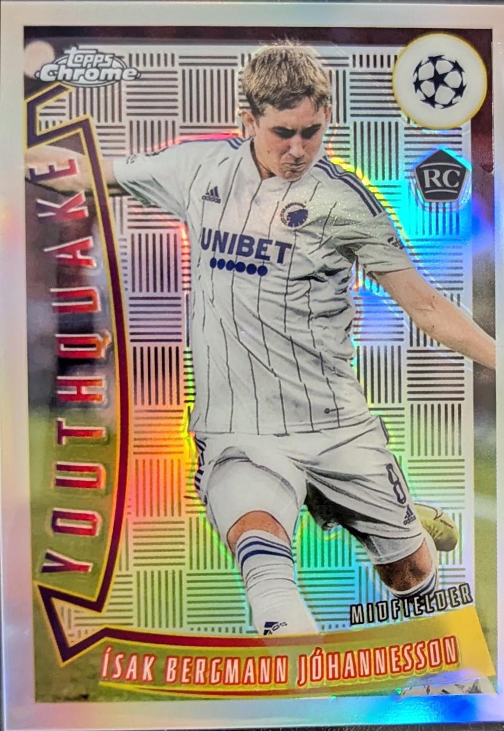 Isak Bergmann Johannesson #YQ-19 2022 Topps Chrome UEFA Club Competitions Youthquake