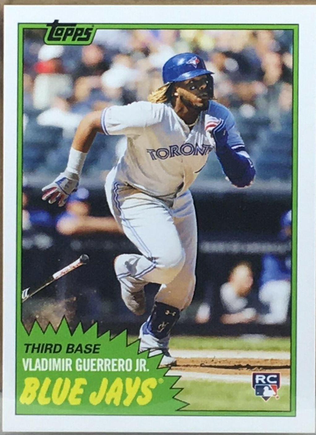 Vladimir Guerrero Jr. #285 Baseball Cards 2019 Topps Throwback Thursday
