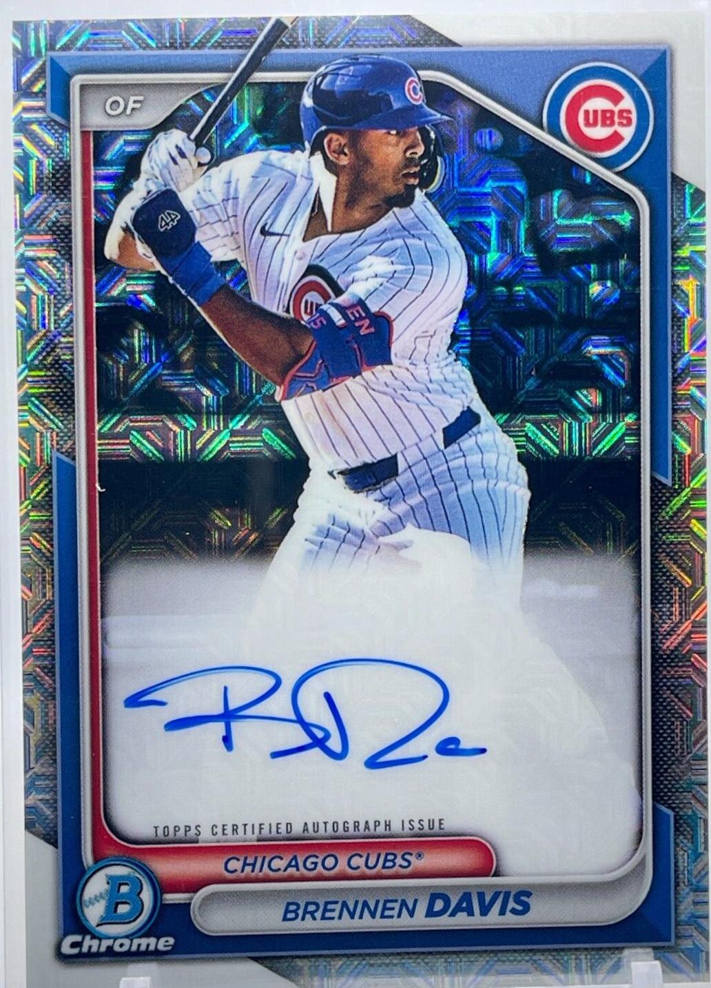 Brennen Davis [Yellow Mojo Refractor] #BMA-BD