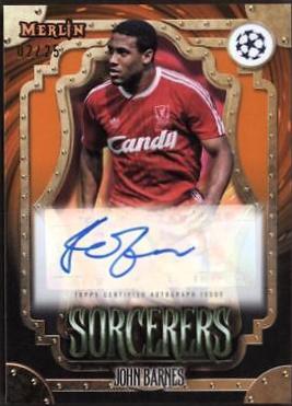 John Barnes #SA-JB Soccer Cards 2023 Topps Merlin UEFA Sorcerers Autograph