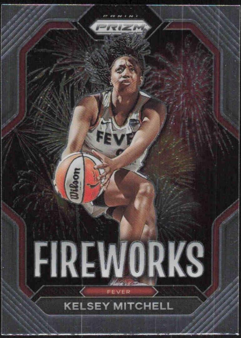 Kelsey Mitchell #1 Basketball Cards 2023 Panini Prizm WNBA Fireworks