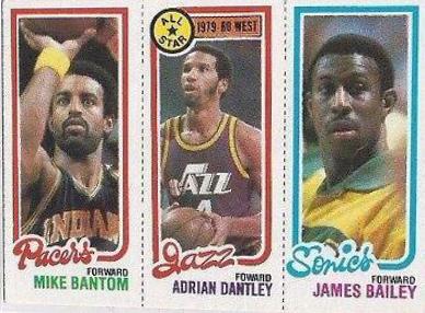 Bantom, Dantley, Bailey Basketball Cards 1980 Topps