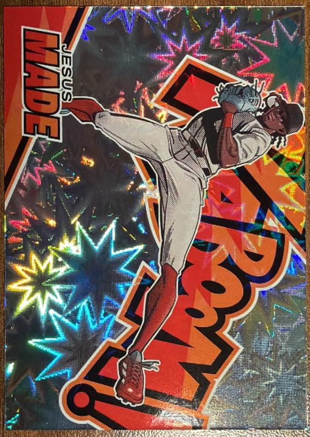 Jesus Made #4 2026 Panini Donruss Elite Kaboom Horizontal Baseball