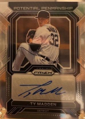 Ty Madden #PP-TM 2023 Panini Prizm Potential Penmanship Autographs Baseball