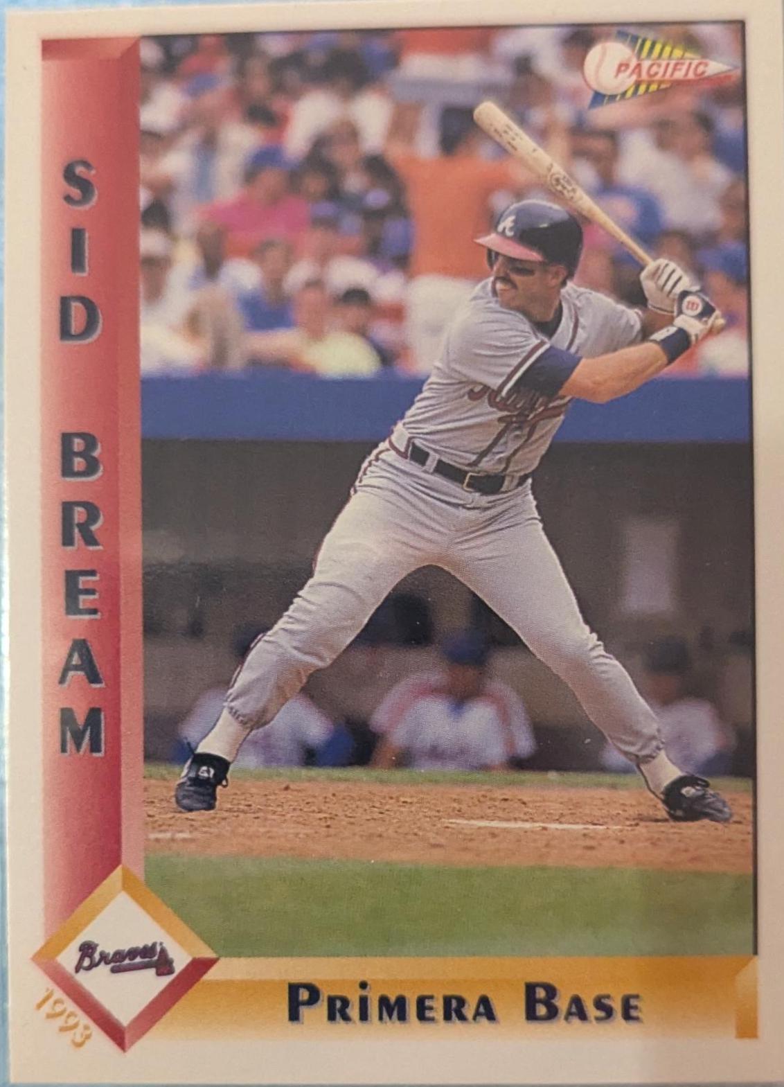 Sid Bream #2 Baseball Cards 1993 Pacific Spanish