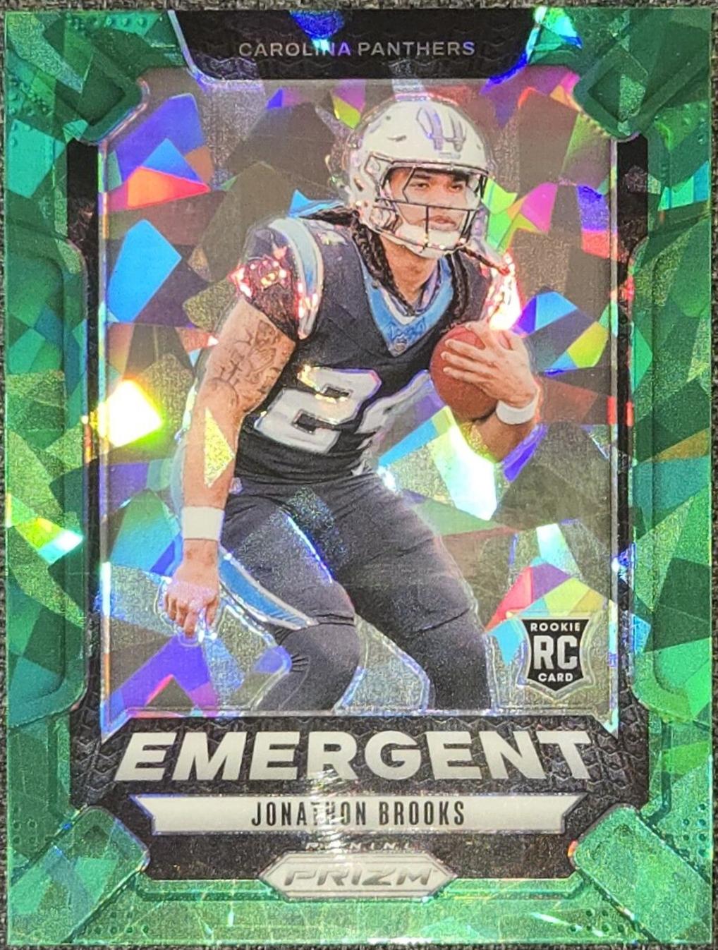 Jonathon Brooks [Green Ice] #9 Prices [Rookie] | 2024 Panini Prizm