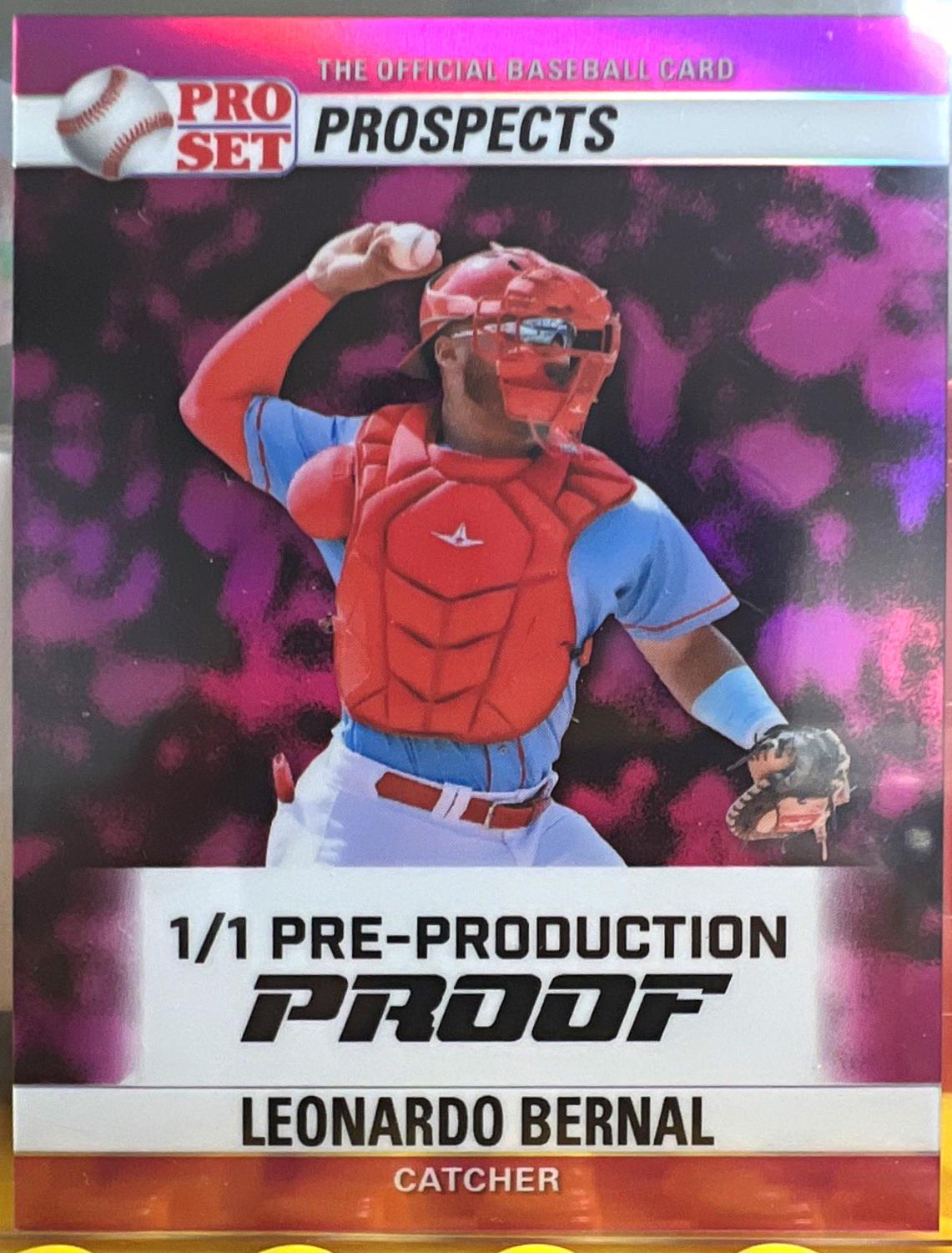 Leonardo Bernal #90B-124 2026 Pro Set Metal 1990 Baseball