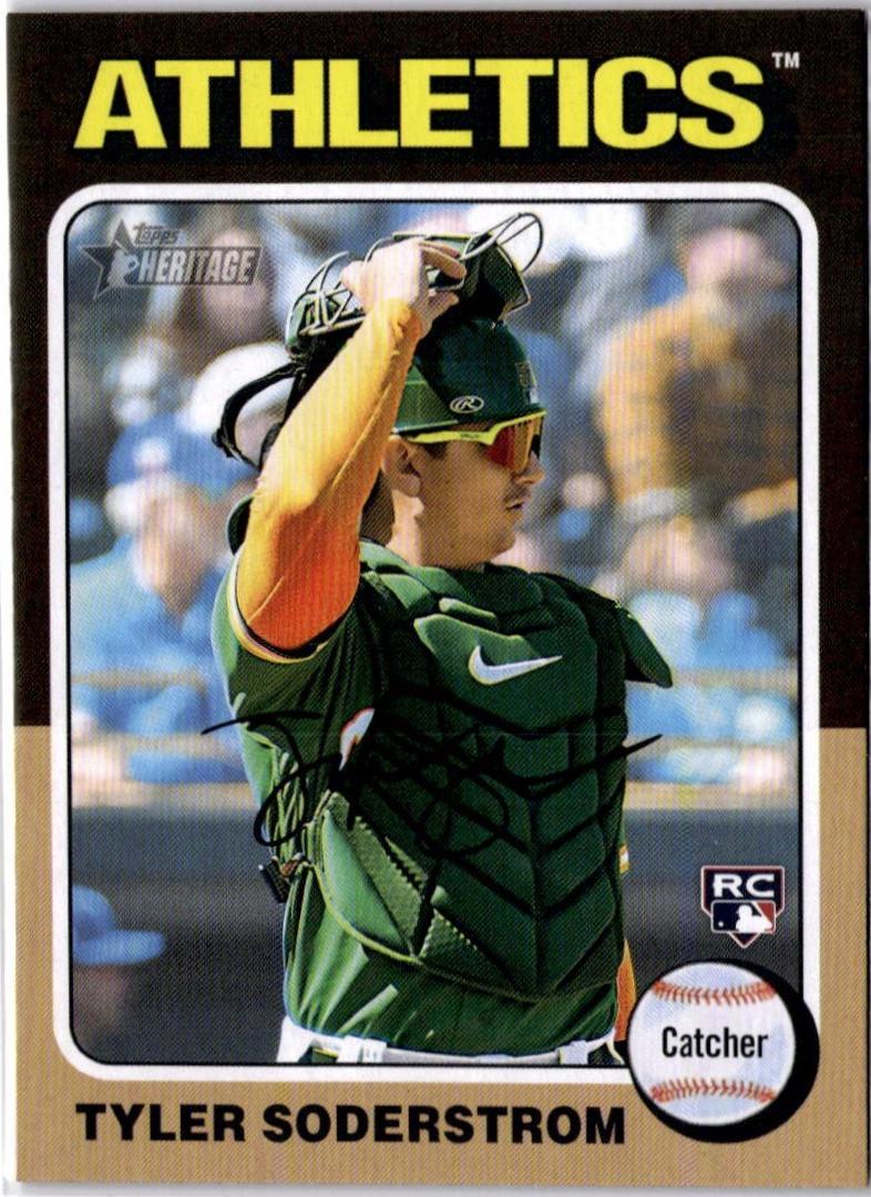 Tyler Soderstrom #471 Baseball Cards 2024 Topps Heritage Color Swap