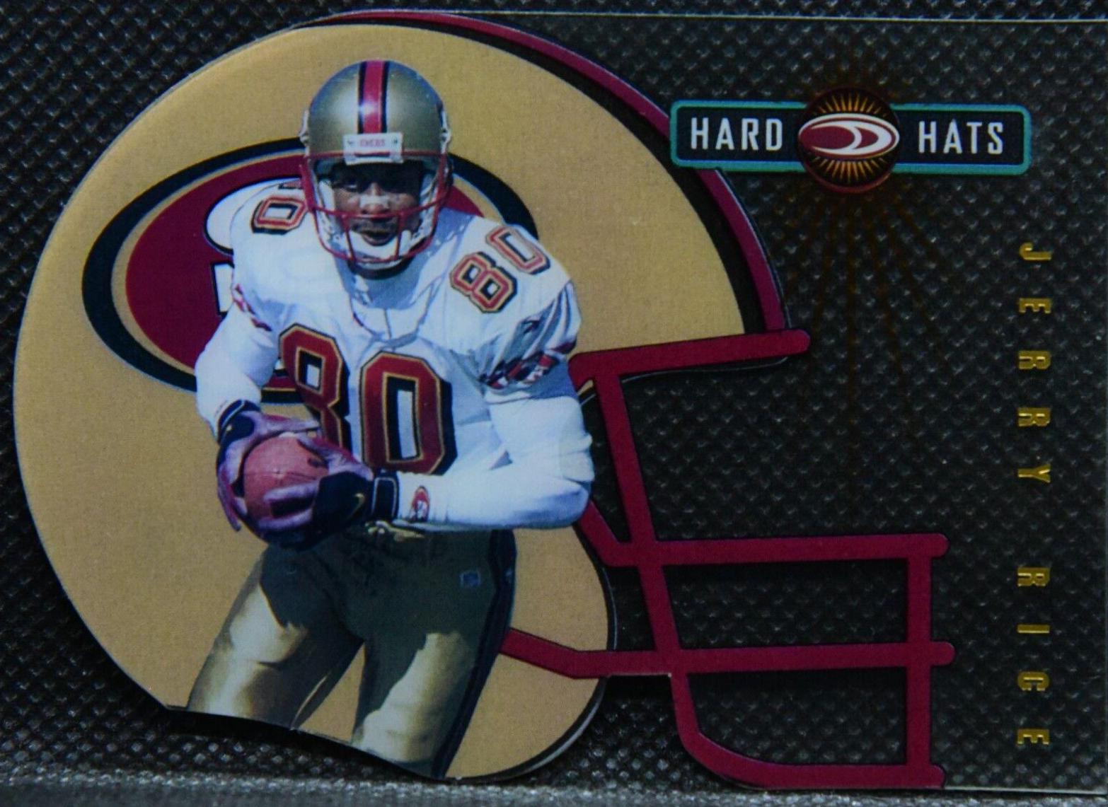 Jerry Rice #21 Football Cards 1999 Panini Donruss Preferred Hard Hats