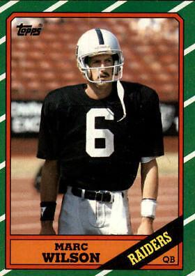Marc Wilson #61 Football Cards 1986 Topps