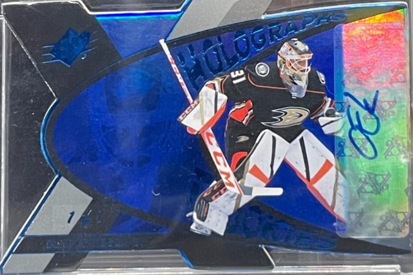 Olle Eriksson Ek #HGR-OE Hockey Cards 2023 SPx Auto Holograph Rookies