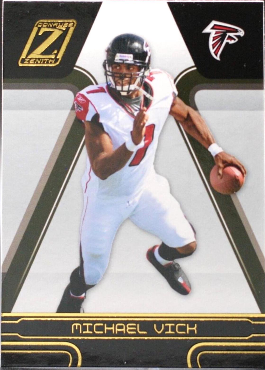 Michael Vick #5 Football Cards 2005 Panini Donruss Zenith