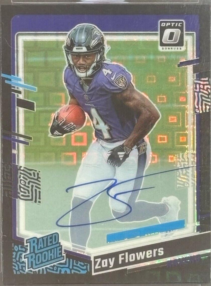 Zay Flowers [Black Pandora RPS Autograph] #210 Prices | 2023