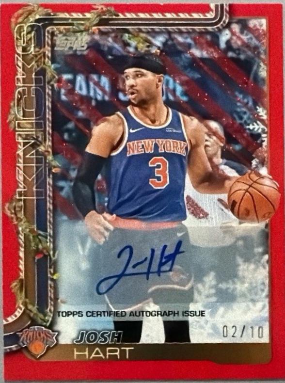 Josh Hart [Red Metallic Glitter] #H14 Prices | 2025 Topps Holiday