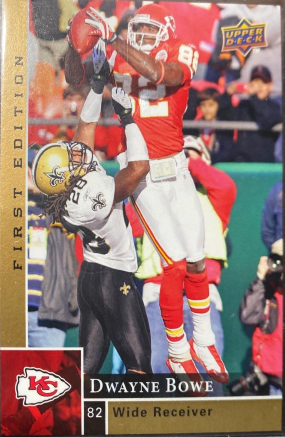 Dwayne Bowe #77 Football Cards 2009 Upper Deck First Edition