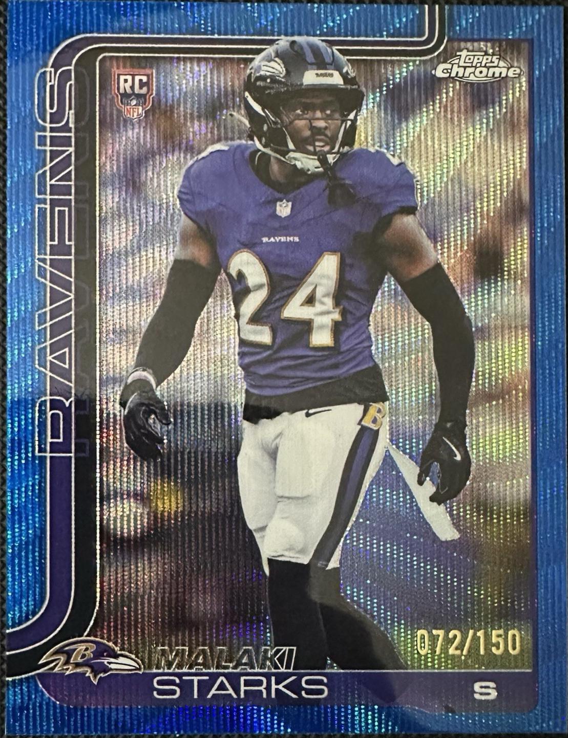 Malaki Starks [Blue Wave Refractor] #347