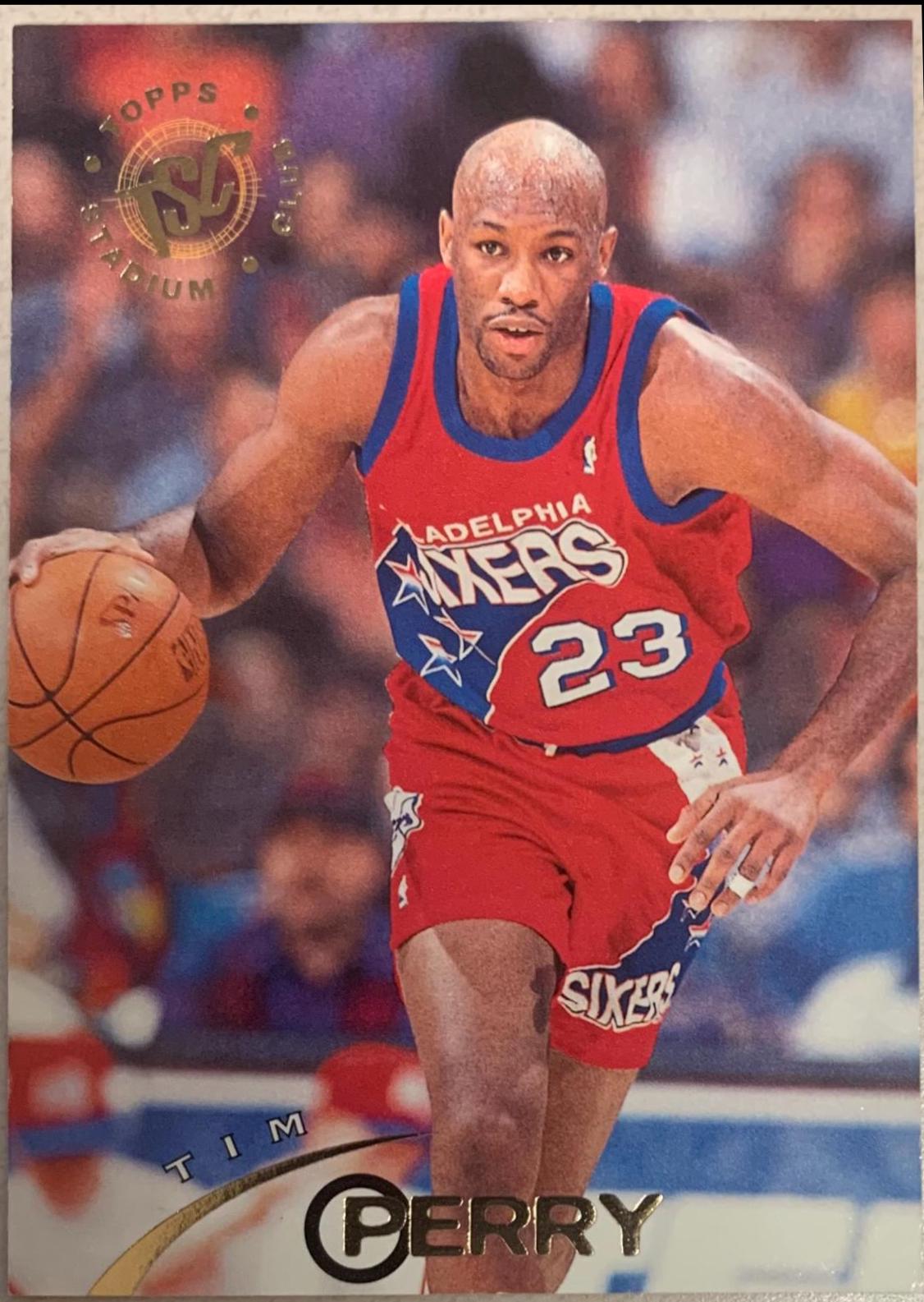 Tim Perry #8 Basketball Cards 1994 Stadium Club