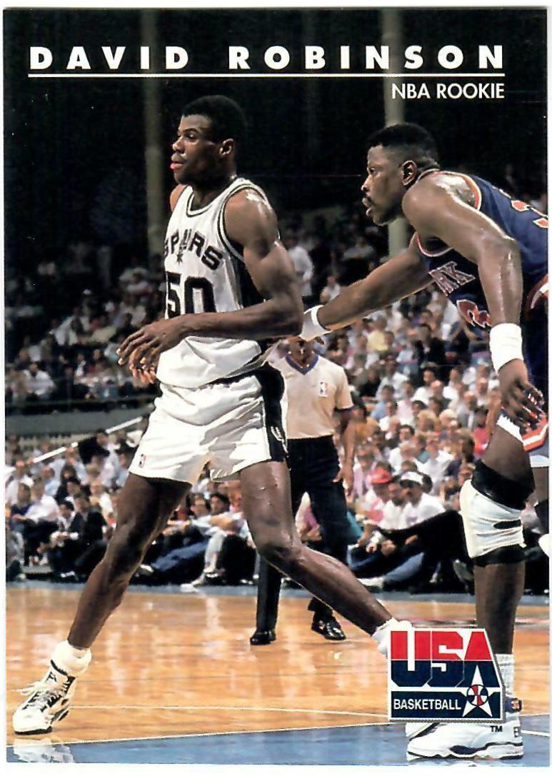 David Robinson #74 Basketball Cards 1992 Skybox USA