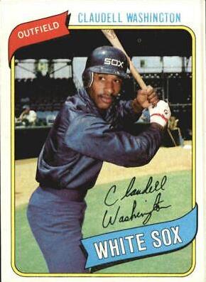 Claudell Washington #322 Baseball Cards 1980 Topps
