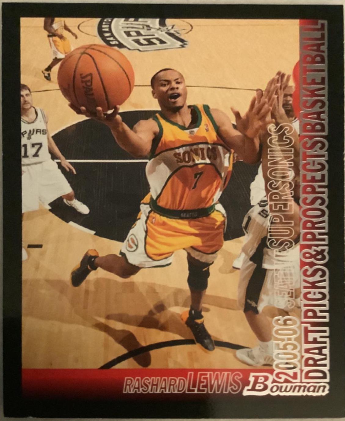 Rashard Lewis #44 Basketball Cards 2005 Bowman