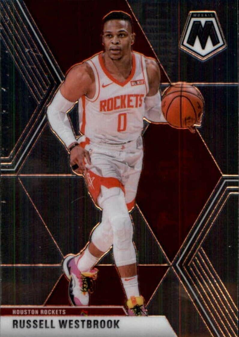 Russell Westbrook #134 Basketball Cards 2019 Panini Mosaic